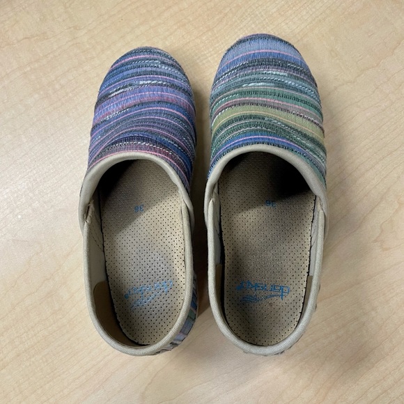 Dansko Multi-Color Woven Clogs - Picture 11 of 12
